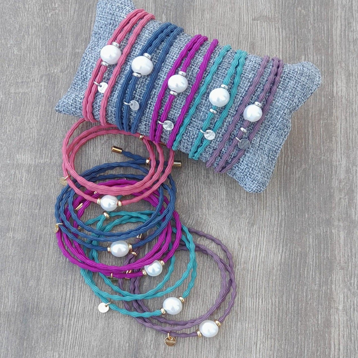 Pulseras/gargantilla con perla