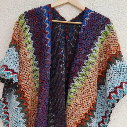 Poncho multicolor