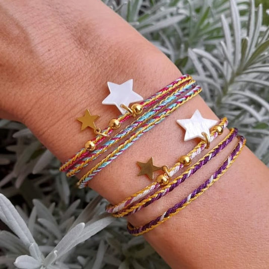 Pulseras - Gargantilla Estrellas