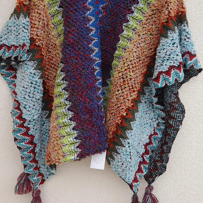 Poncho multicolor