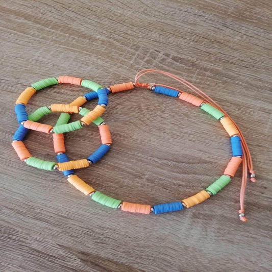 Gargantilla y Pulseras Colores