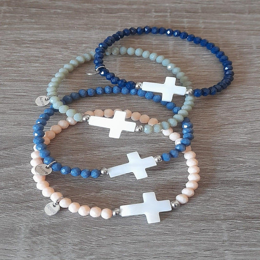 Pulseras Cruz Elásticas